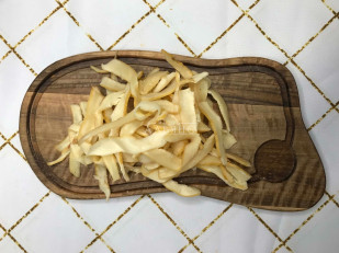 Семга паутинка: Кальмар полукольца