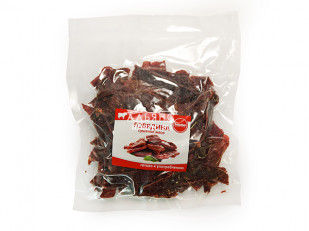 Семга паутинка: Говядина вяленая (строганина)