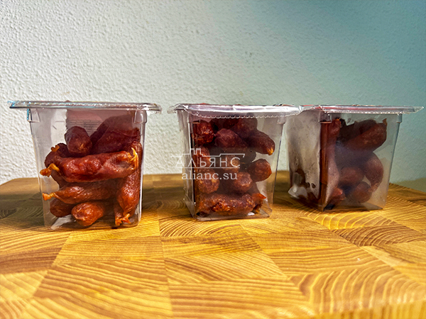 Колбаски МИНИ со вкусом аджики с/к (100 гр) в Солнечногорске