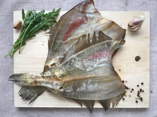 Камбала камчатская вяленая с икрой: Камбала ёрш (Мурманская) вяленая