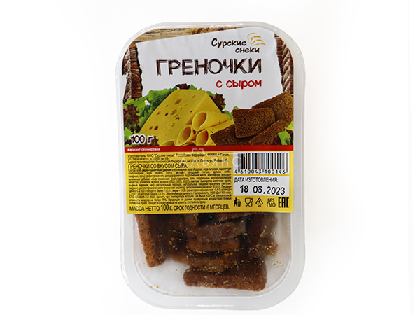 Сурские гренки со вкусом Сыра (100 гр) в Солнечногорске