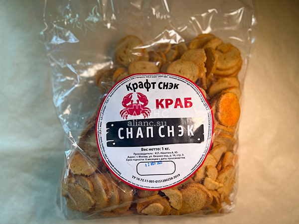 Снапсы ПШЕНИЧНЫЕ "Краб" в Солнечногорске