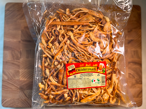 Нитка ЖАРЕНАЯ "Краб" Oktobtersnak 1 кг (сырный продукт) в Солнечногорске