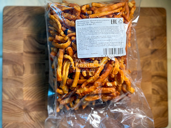 Нитка ЖАРЕНАЯ  Oktobersnack1 кг (сырный продукт) в Солнечногорске