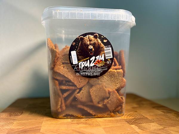 Ведро Ржаные гренки со вкусом Крылышки Барбекю (1 кг) в Солнечногорске