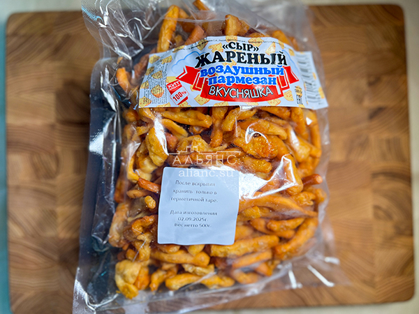 Жареный сыр "ВКУСНЯШКА" со вкусом пармезан (500 гр) в Солнечногорске