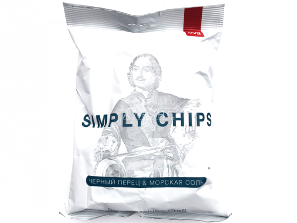 Картофельные чипсы "Simple chips" Морская соль и черный перец 80 гр. в Солнечногорске